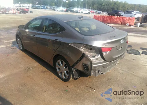 2012 Hyundai Elantra Limited from USA, damaged, VIN 5NPDH4AE7CH122437